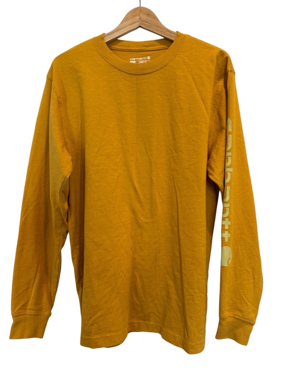 Carhartt Loose Fit Long Sleeve Tee - Mustard Yellow Small